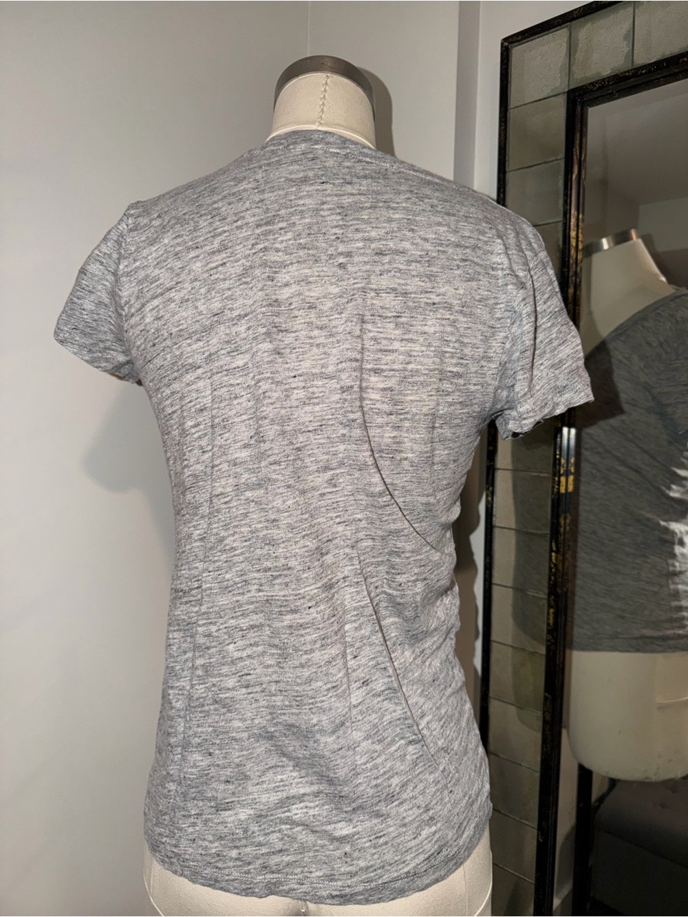 J.Crew Linen V-Neck V-Neck T-Shirt - Picture 4 of 5
